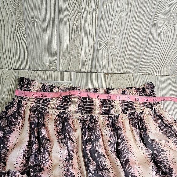 A Beautiful Soul Snake Print Tiered Mini Skirt Womens Size B Plus Size 18-20 NWT - Picture 7 of 9